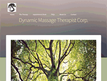 Tablet Screenshot of dynamicmassagetherapy.ca